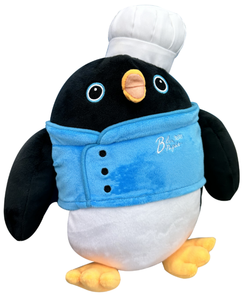 Blu Night 吉祥物玩偶 COZZI Blu主廚噗噗 PuePue,噗噗,Blu night, Xpark, 娃娃,企鵝娃娃,企鵝造型娃娃